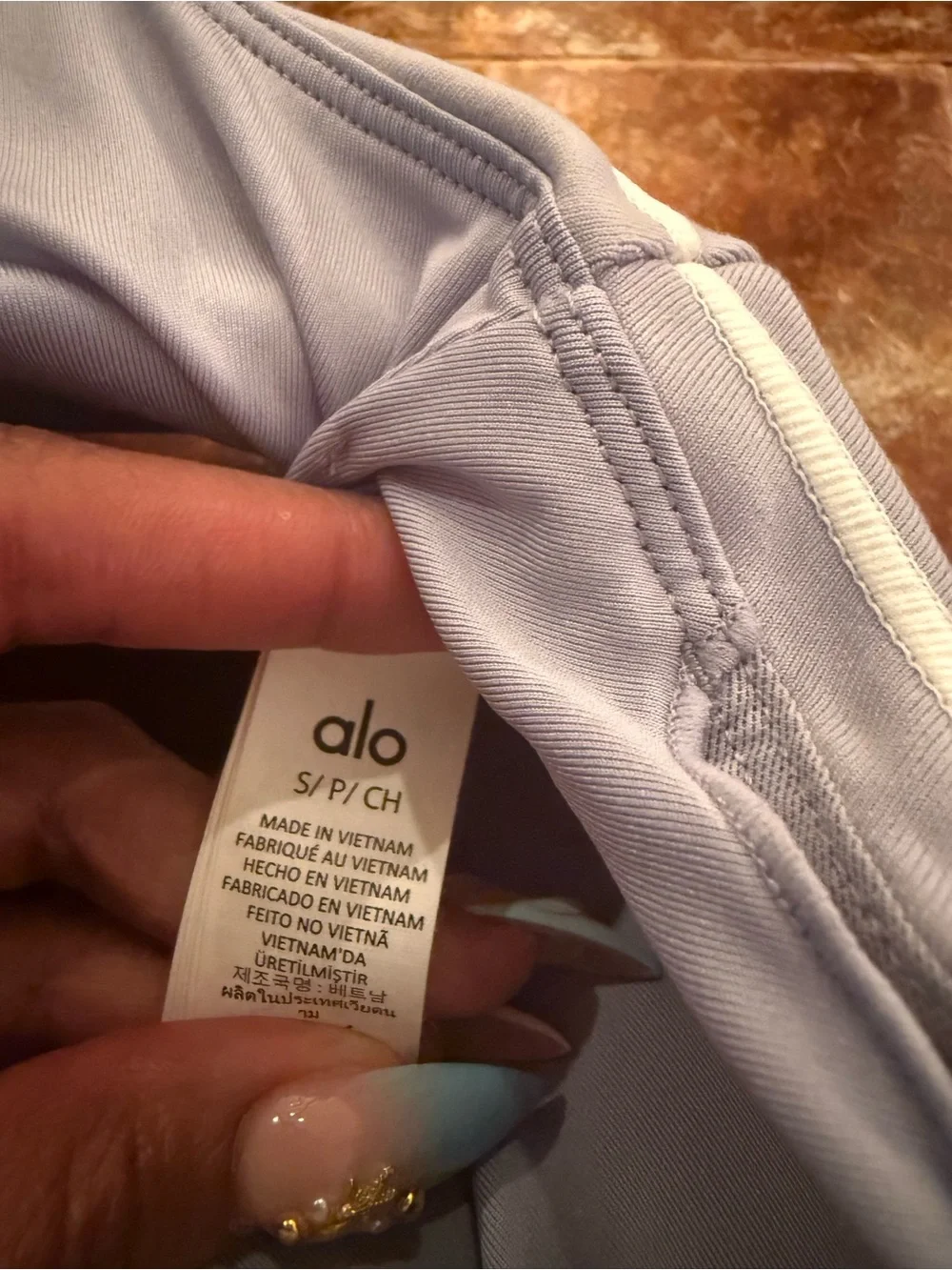 Alo Light Blue Active Leggings/bra